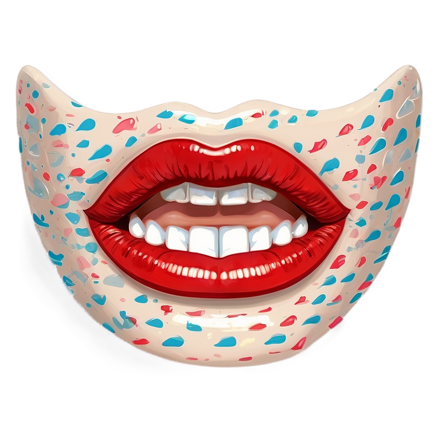 Flirty Red Lips Wink Png Tpo