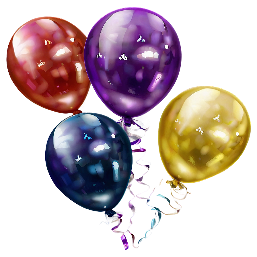 Floating Balloon Bundle Png 05032024