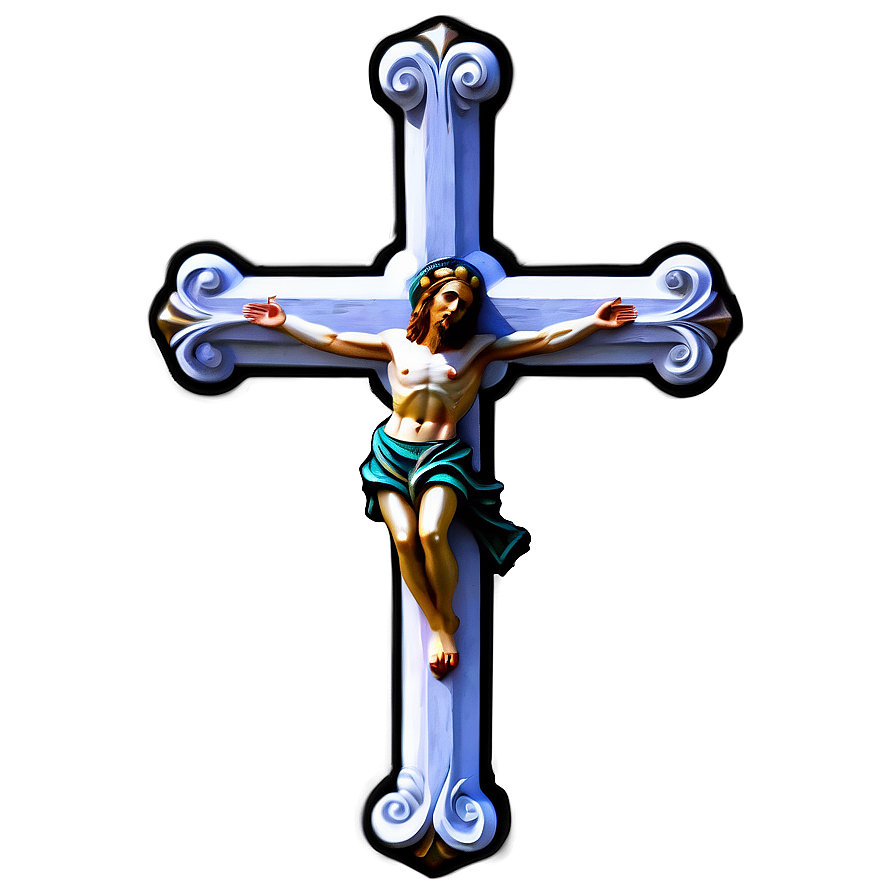 Floating Catholic Cross Component Png Ncm