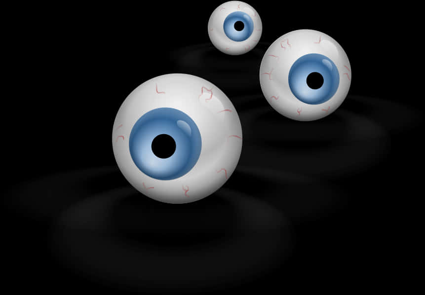 Floating Eyeballs Illustration