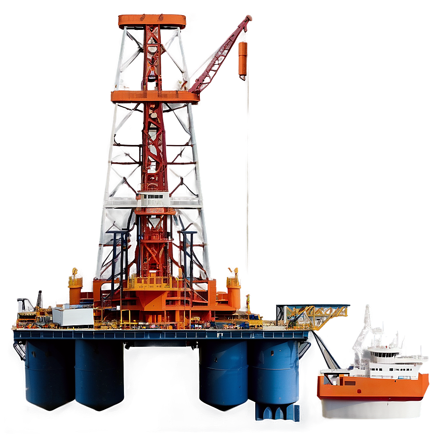 Floating Oil Rig Png Whl