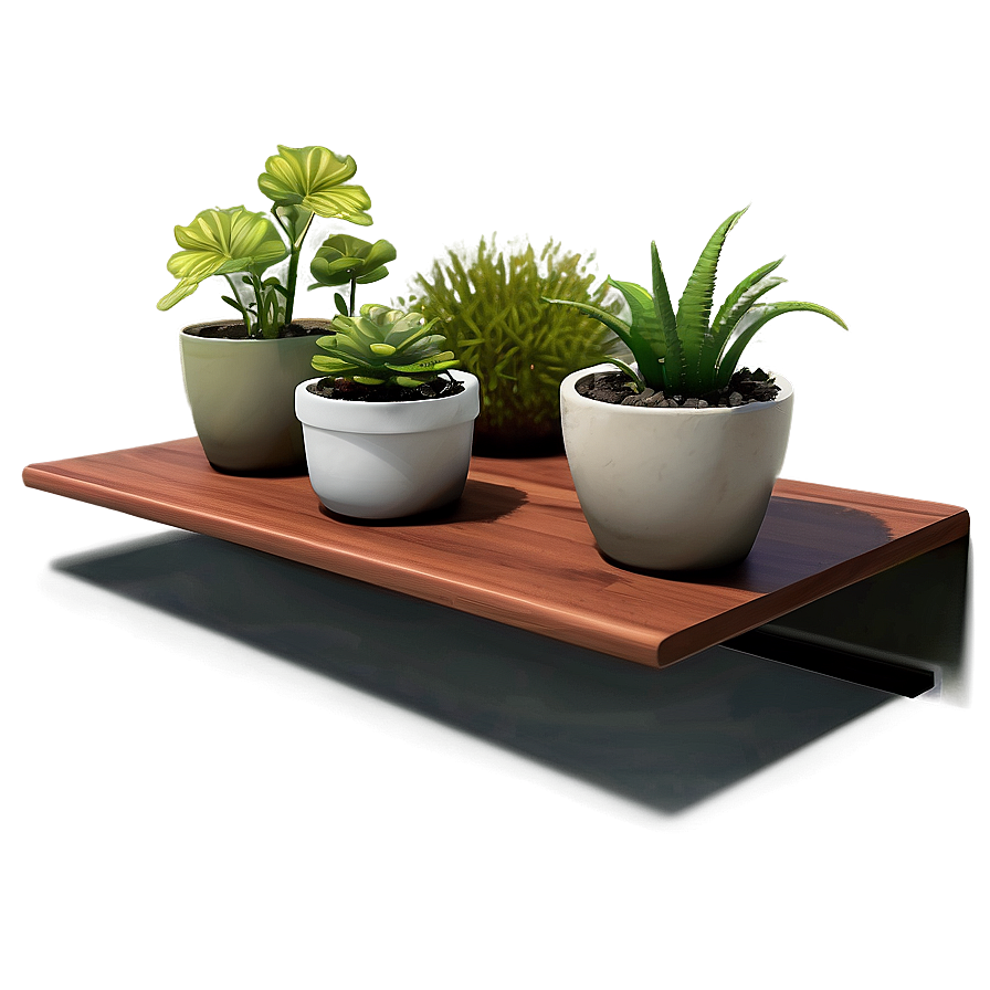 Floating Shelves For Plants Png 17