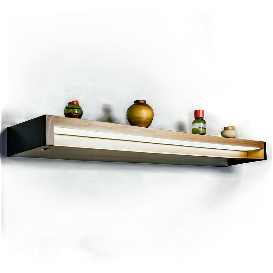 Floating Shelves With Lights Png 06132024