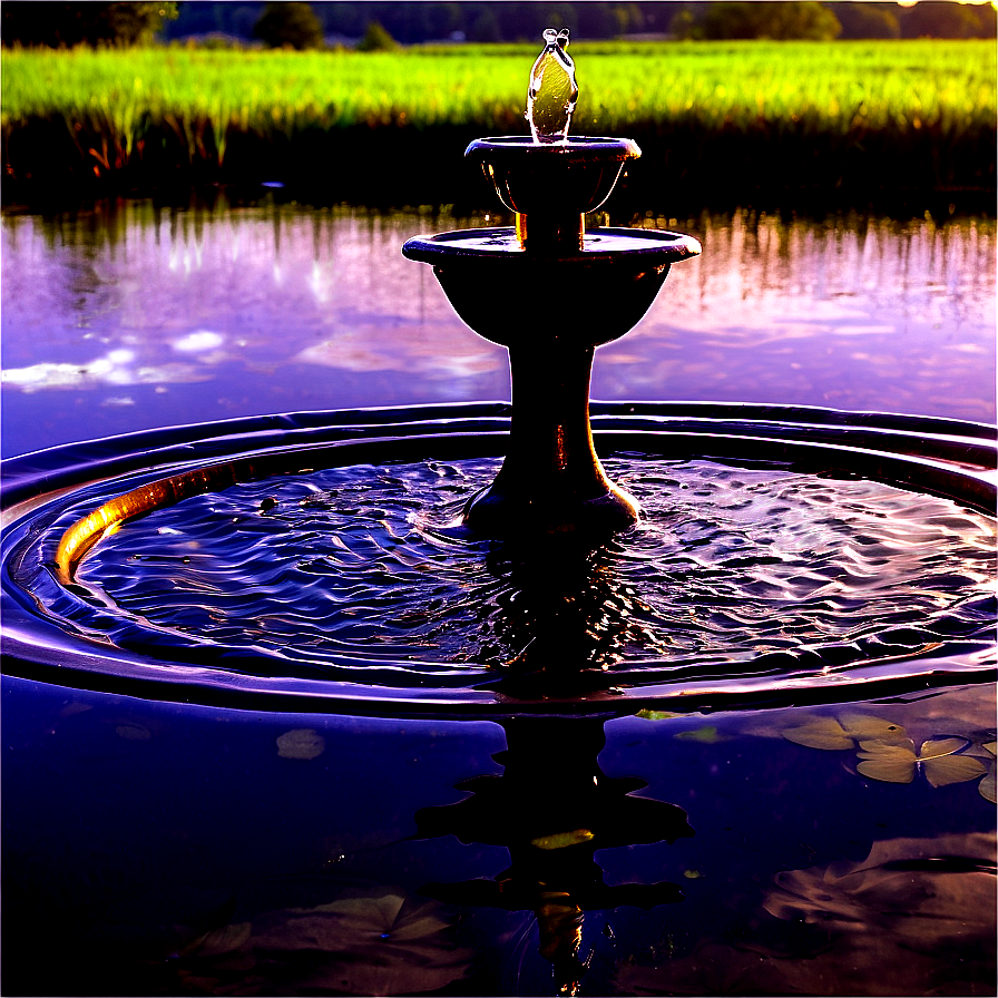 Floating Solar Fountain Png 64