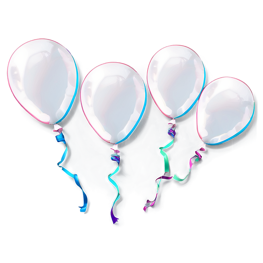 Floating White Balloon Bunch Png 06212024