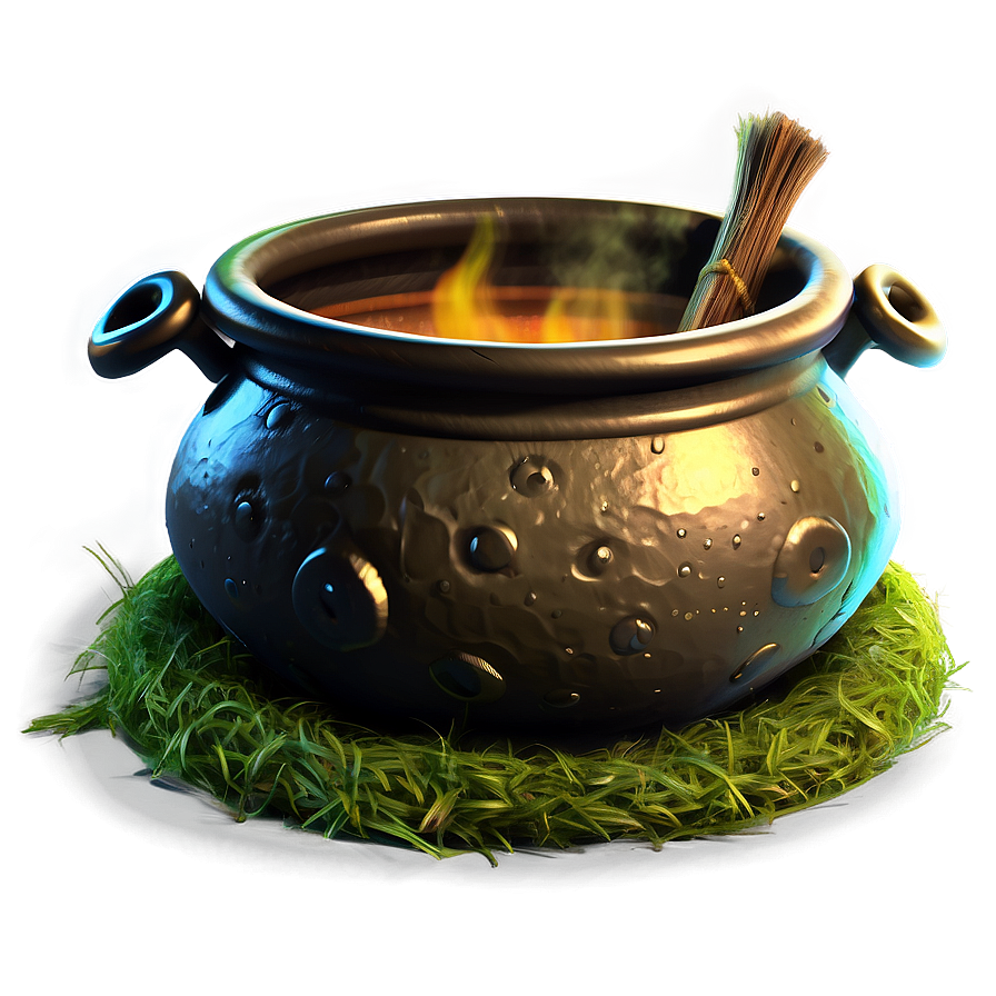 Floating Witch Cauldron Png Djm