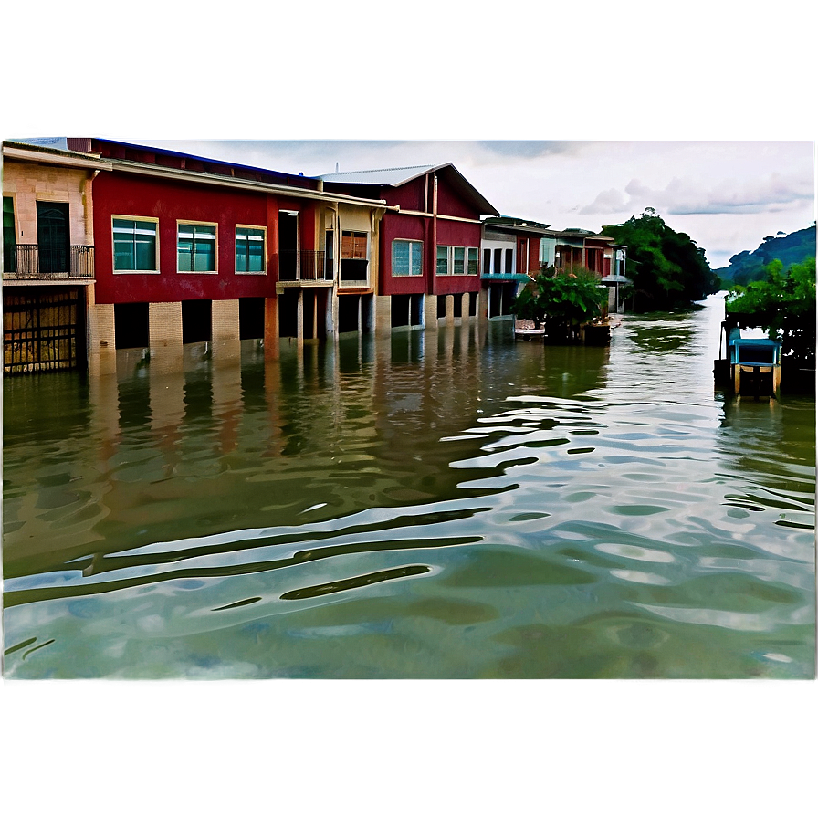 Flooded City Disaster Png 06262024