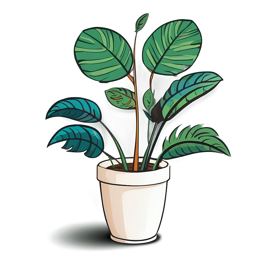 Floor Plant Illustration Png 06282024