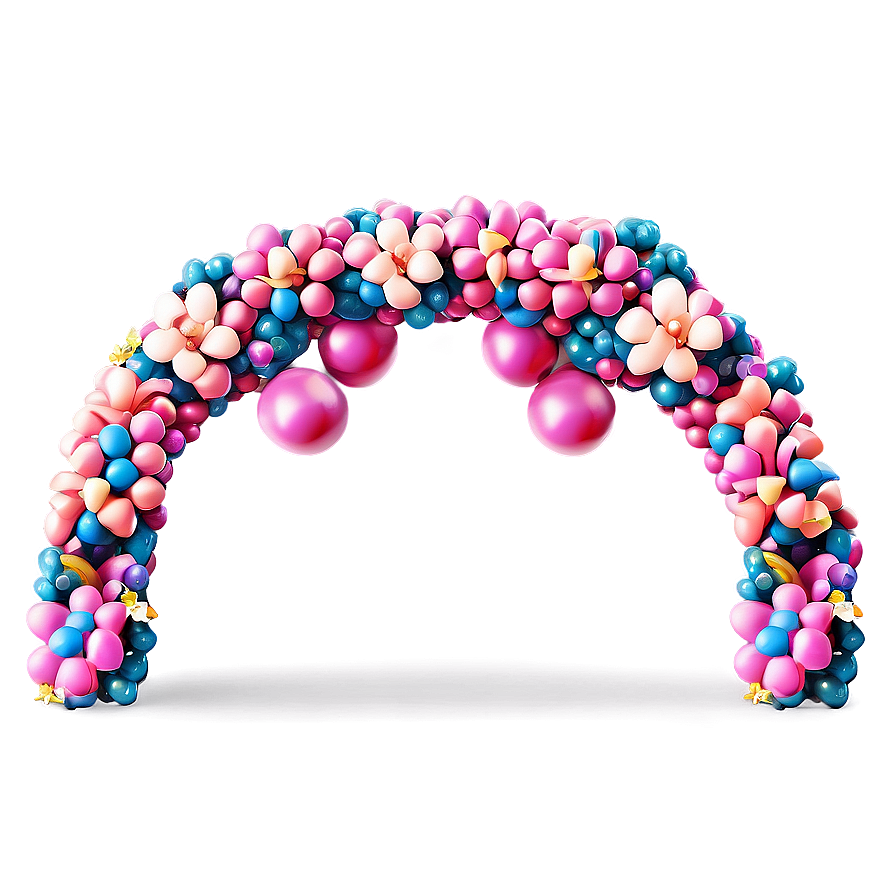 Floral And Balloon Arch Combo Png 06212024