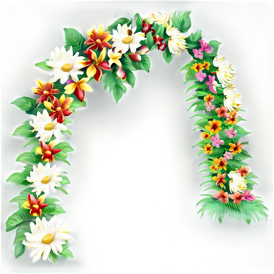 Floral Arch Decoration Png Glc