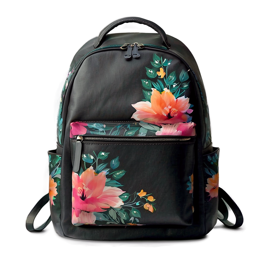 Floral Backpack Png 05252024