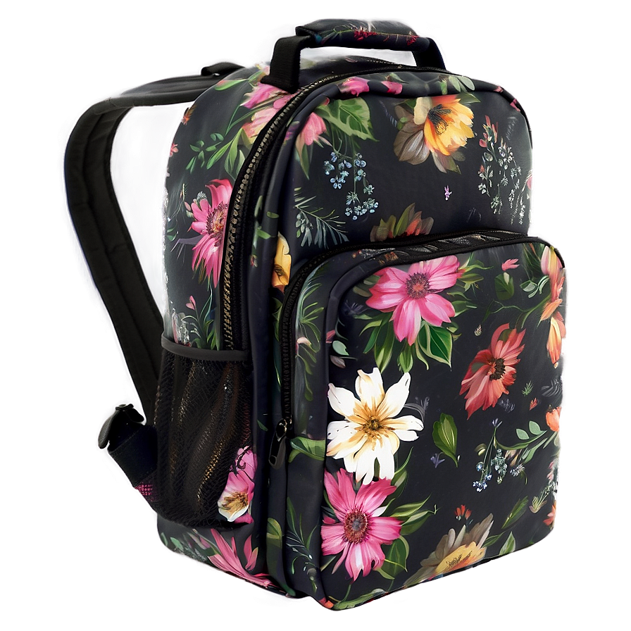 Floral Backpack Png 05252024