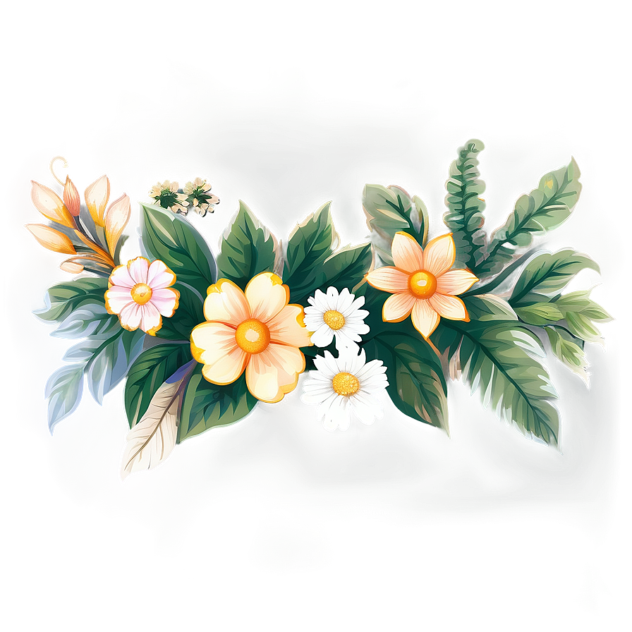 Floral Banner Clipart Png 53