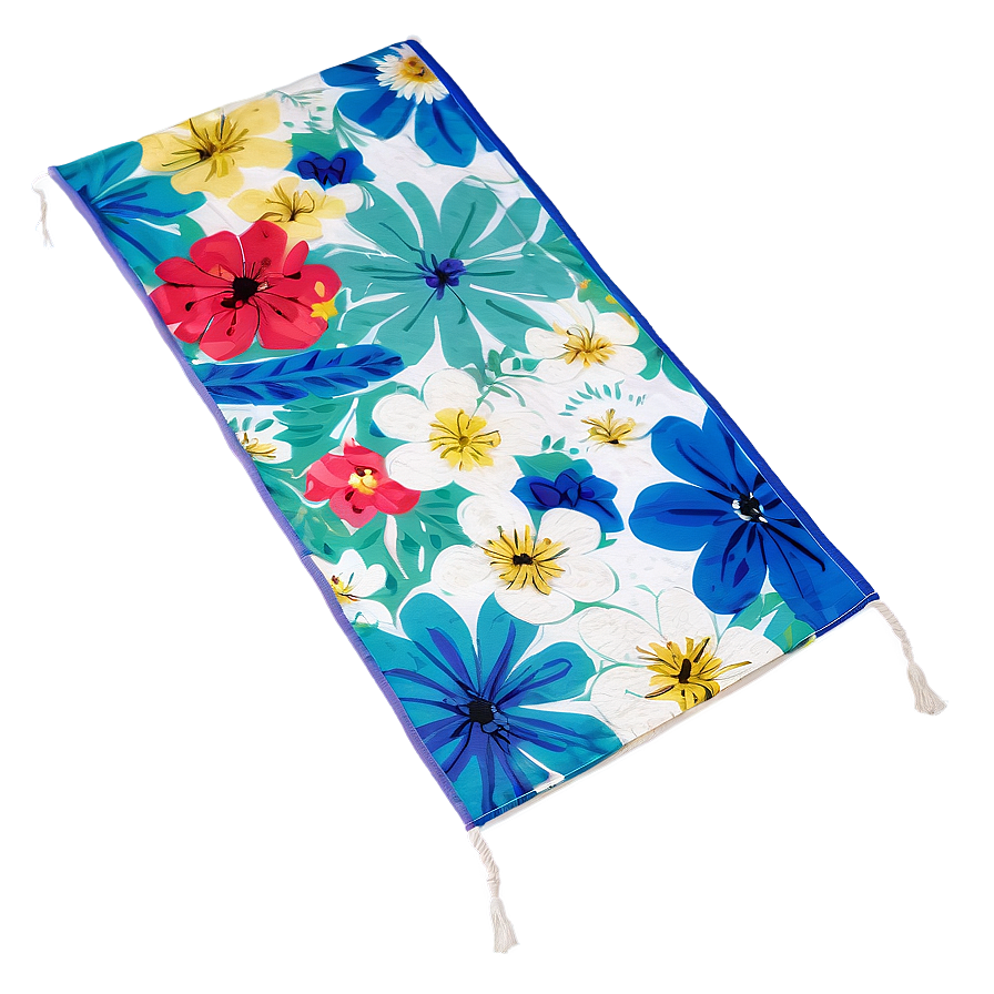 Floral Beach Towel Png Lwj44