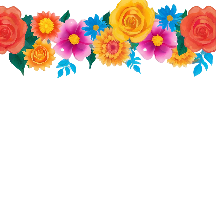 Floral Birthday Banner Template Png Esy