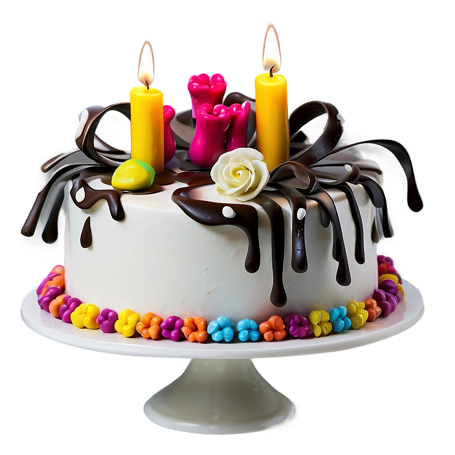 Floral Birthday Cake Png Ije49