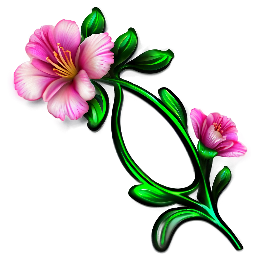 Floral Bookmark Design Png 1