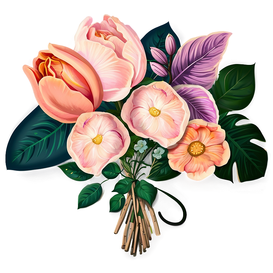 Floral Bouquet Sticker Png Cbh