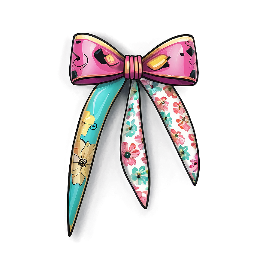 Floral Bow Design Png Mpm