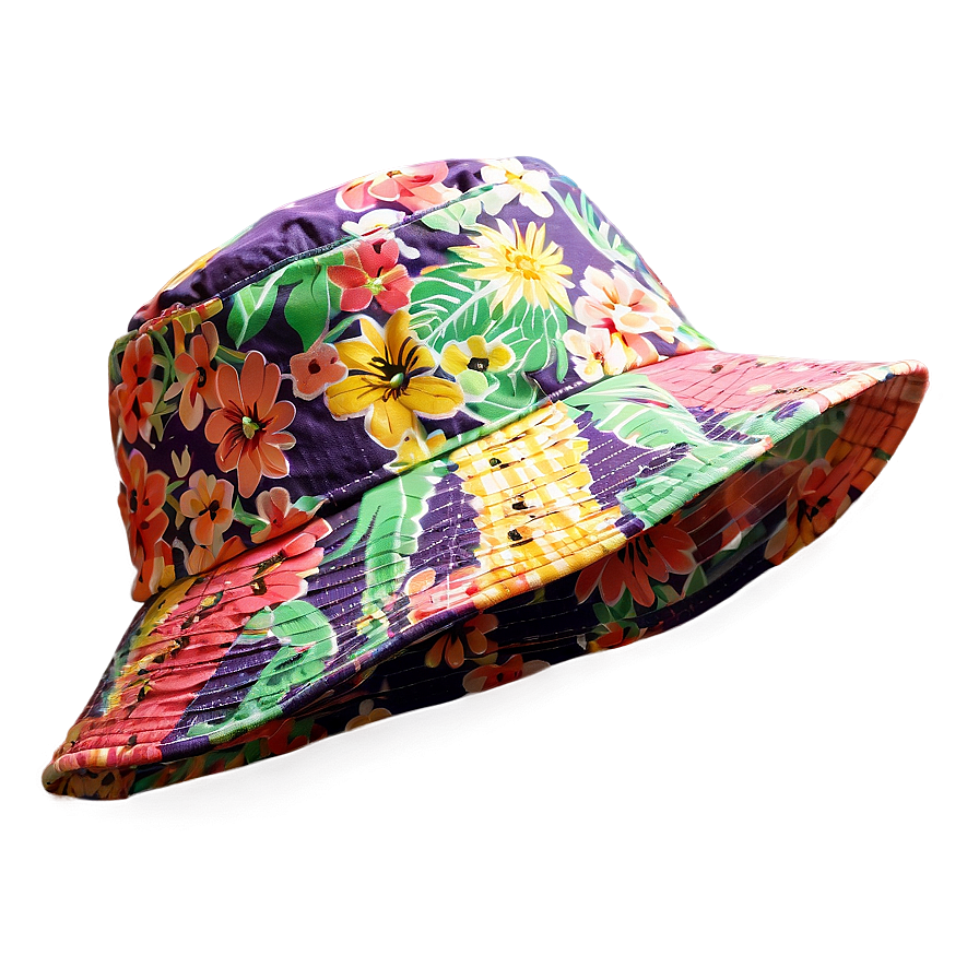 Floral Bucket Hat Png 05252024