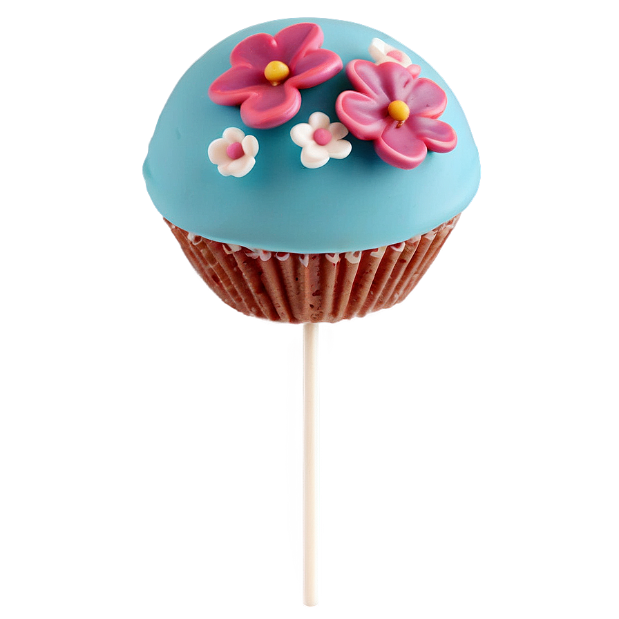 Floral Cake Pop Png 06212024