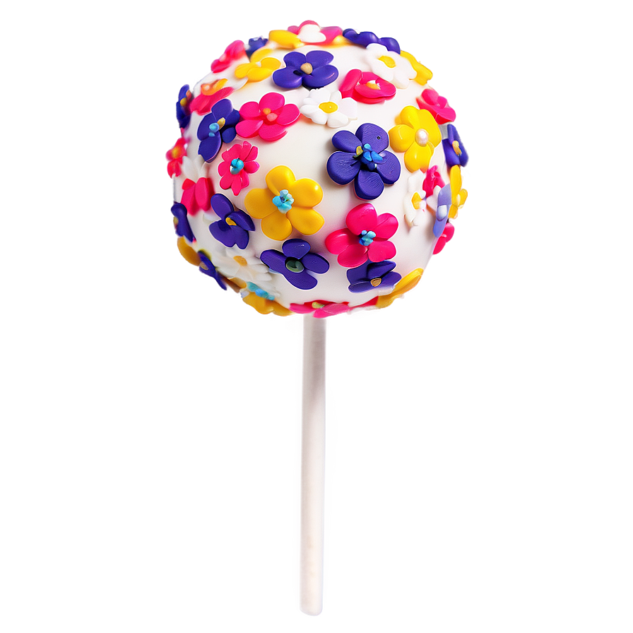 Floral Cake Pop Png 68