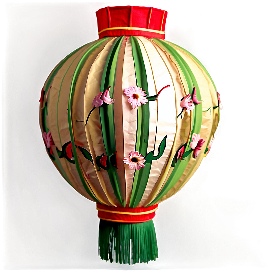 Floral Chinese Lantern Png 06262024