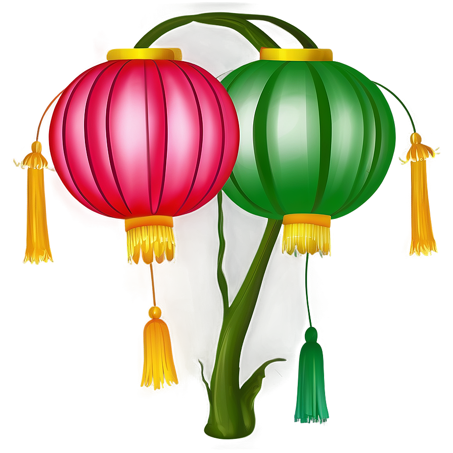 Floral Chinese Lantern Png 06262024