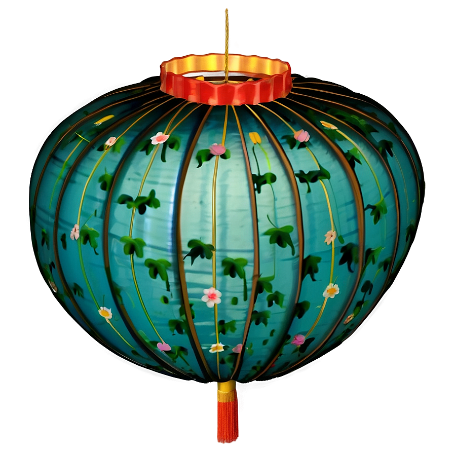 Floral Chinese Lantern Png Pes