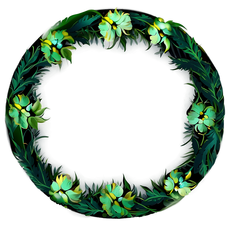 Floral Circle Frame Png Qhk