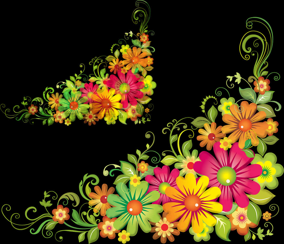 Floral_ Corner_ Design_ Vector