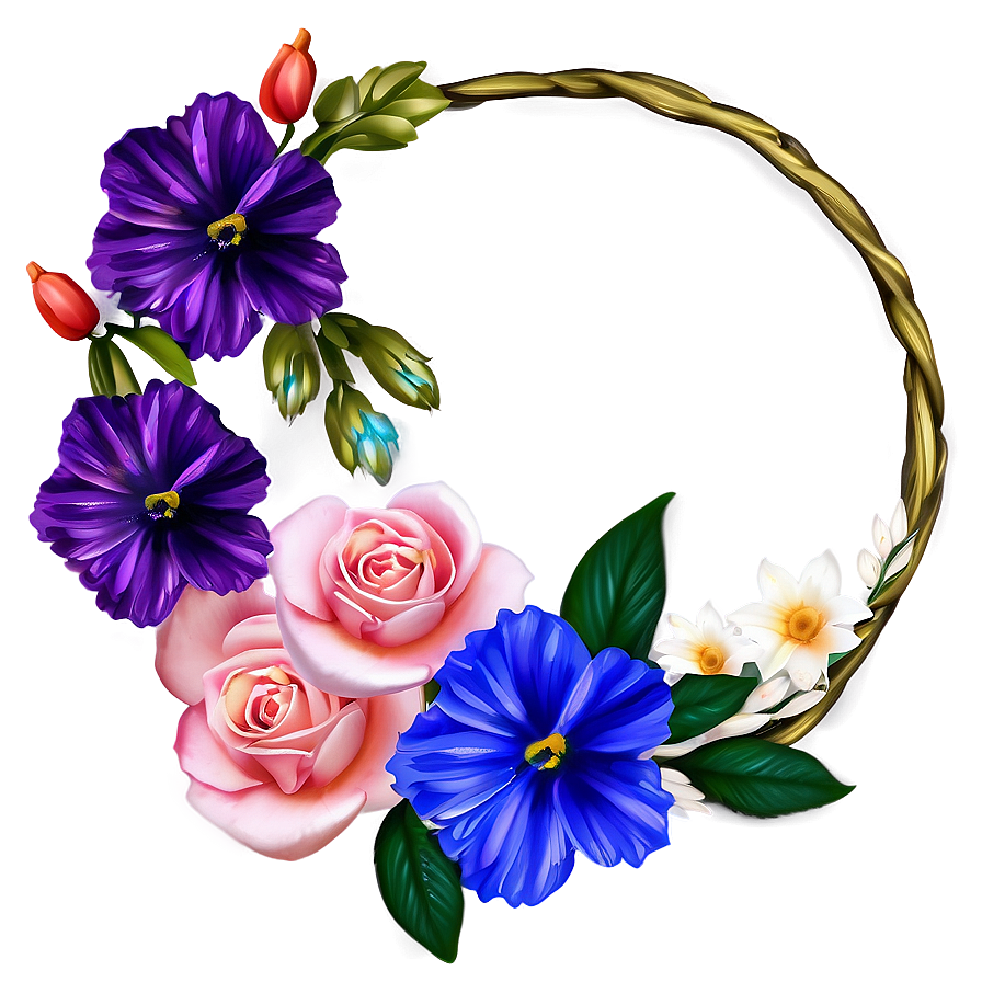 Floral Crown Design Png Yjt82