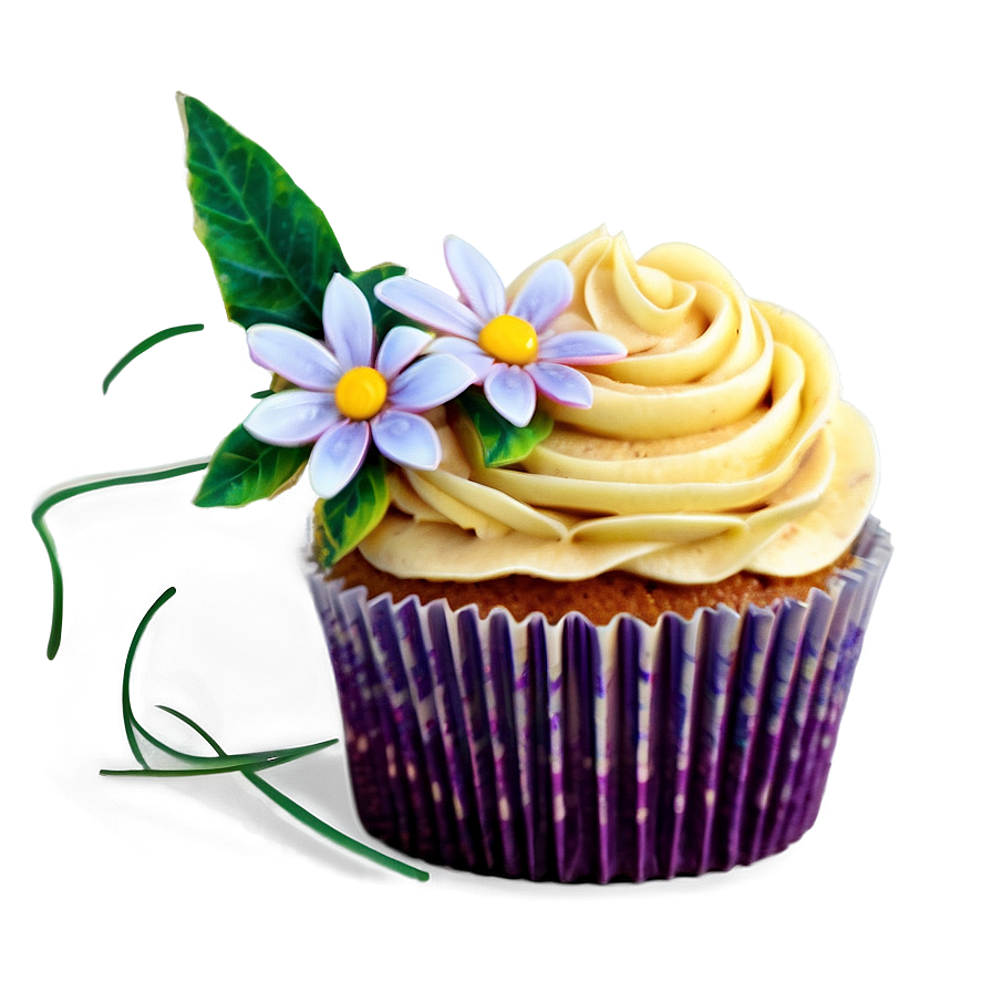 Floral Cupcake Png 05032024