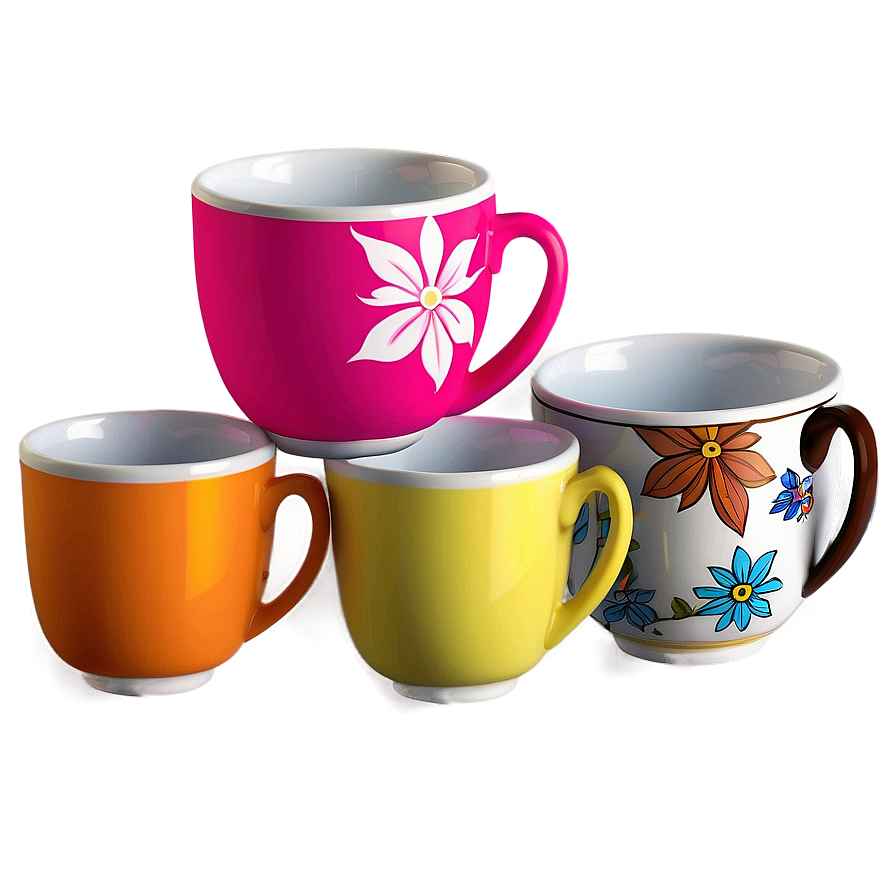 Floral Cups Png 06242024