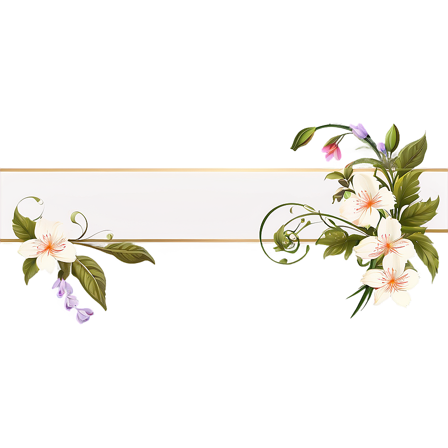 Floral Decorative Frame Png Wji45