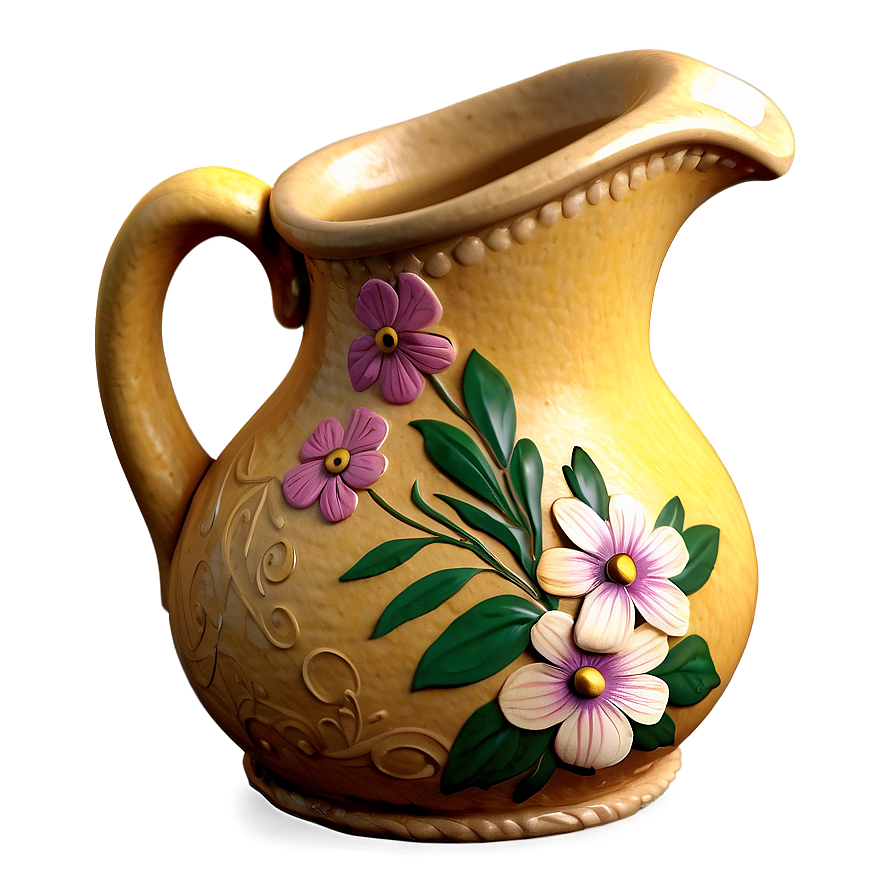 Floral Design Jug Png Jma