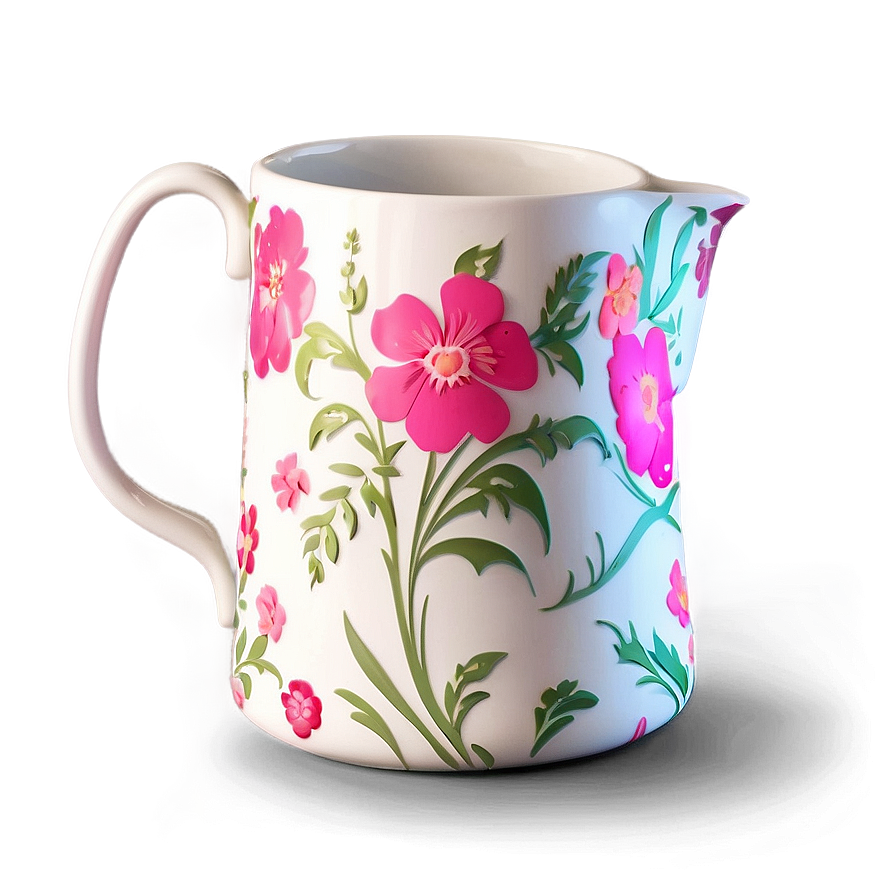 Floral Design Jug Png Vif55