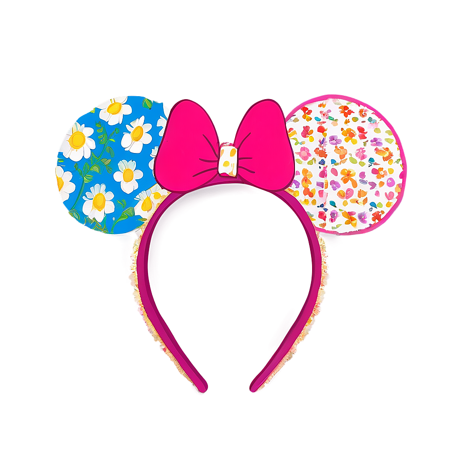 Floral Disney Ears Png 31