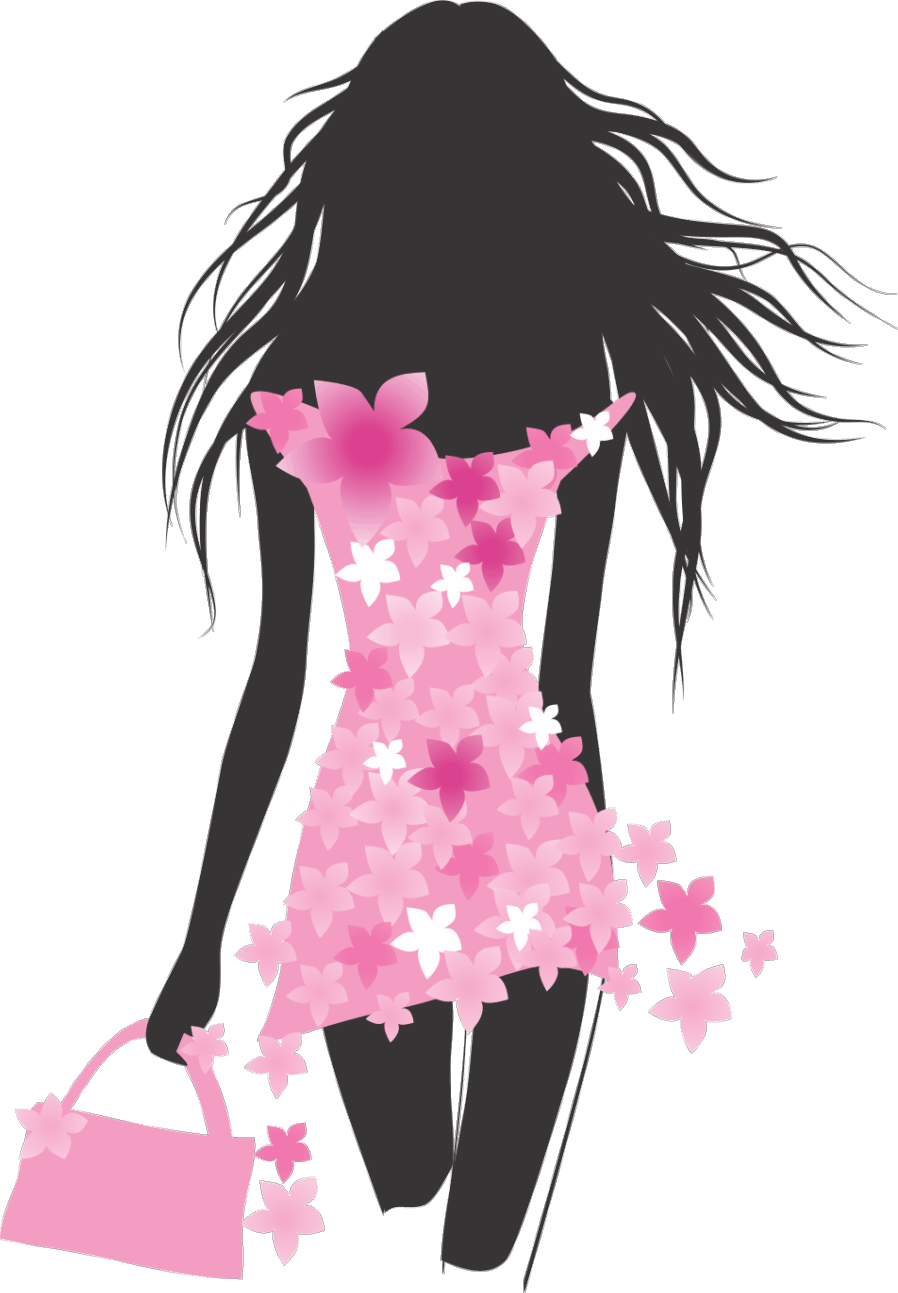 Floral Dress Silhouette_ Fashion Model.png