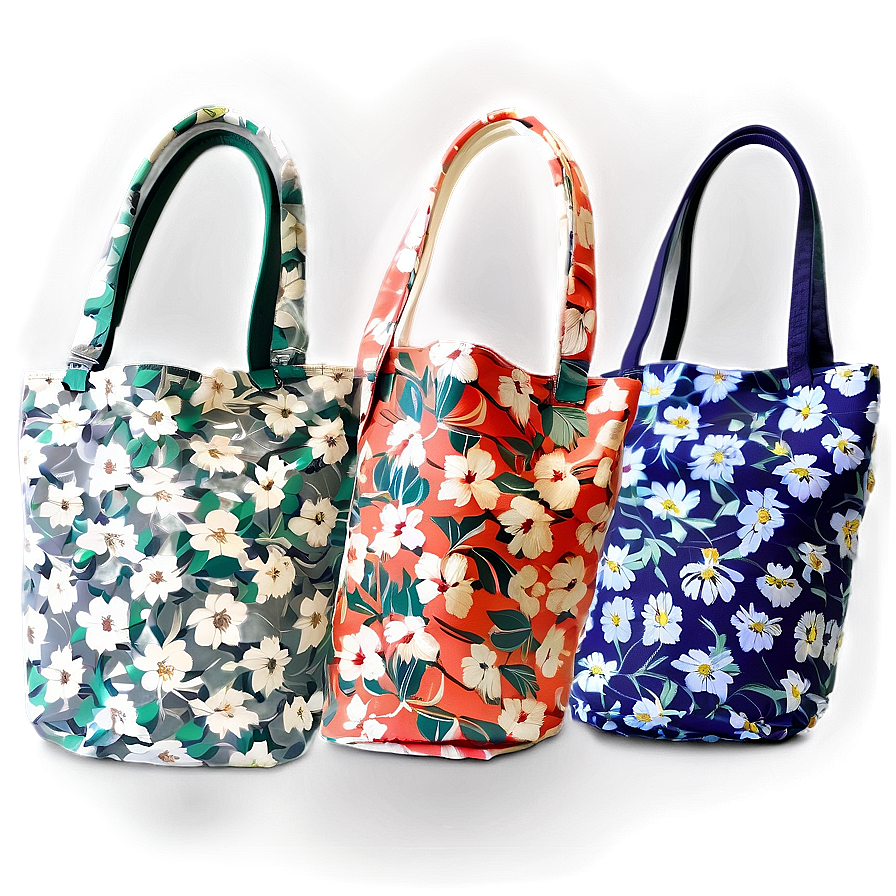 Floral Eco Friendly Tote Png 05062024