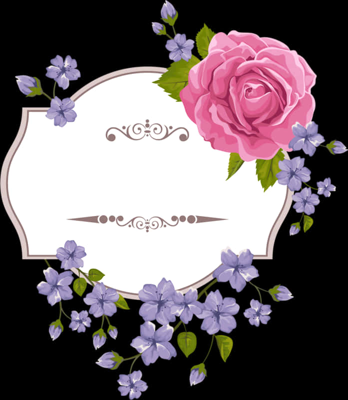 Floral Embellished Frame Design