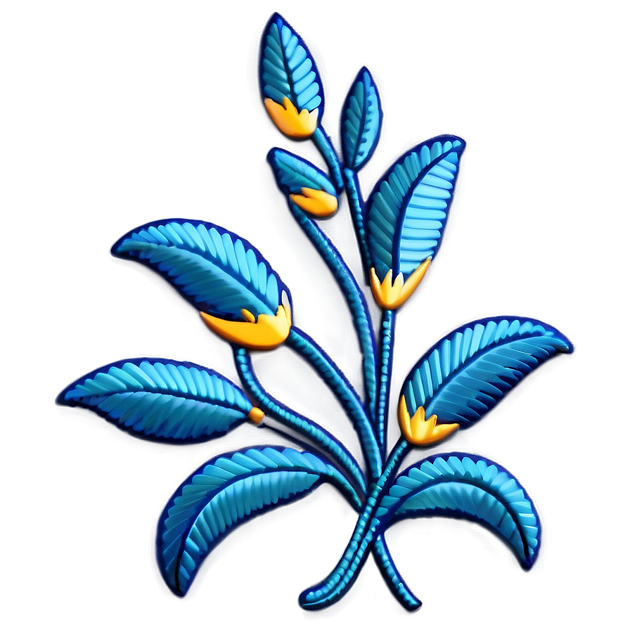 Floral Embroidery Design Png Xmb13