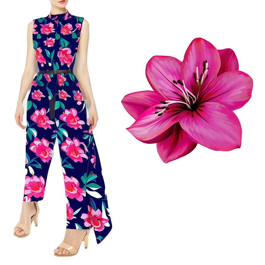 Floral Fashion Print Png 88