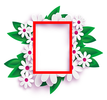 Floral_ Frame_ Black_ Background