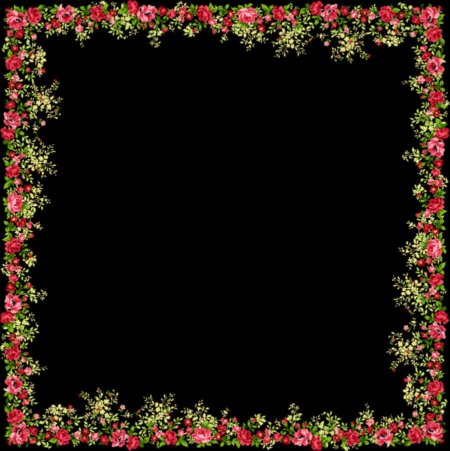 Floral Frame Border Design