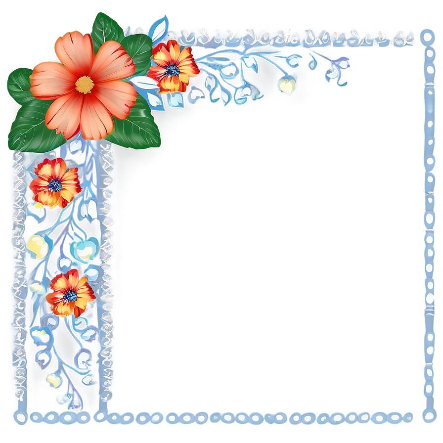 Floral Frame Border Png 51