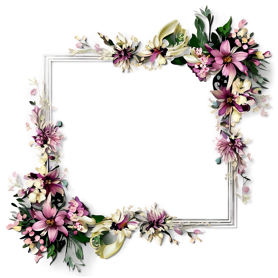 Floral Frame Border Png Hyc89