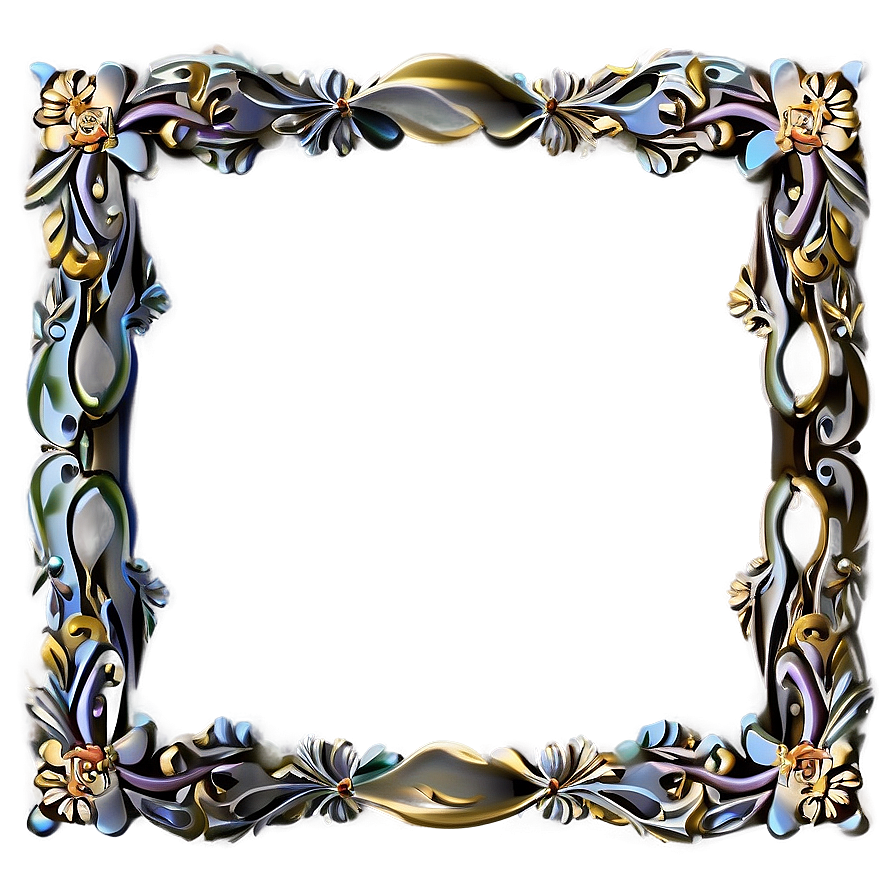 Floral Frame Border Png Lds10