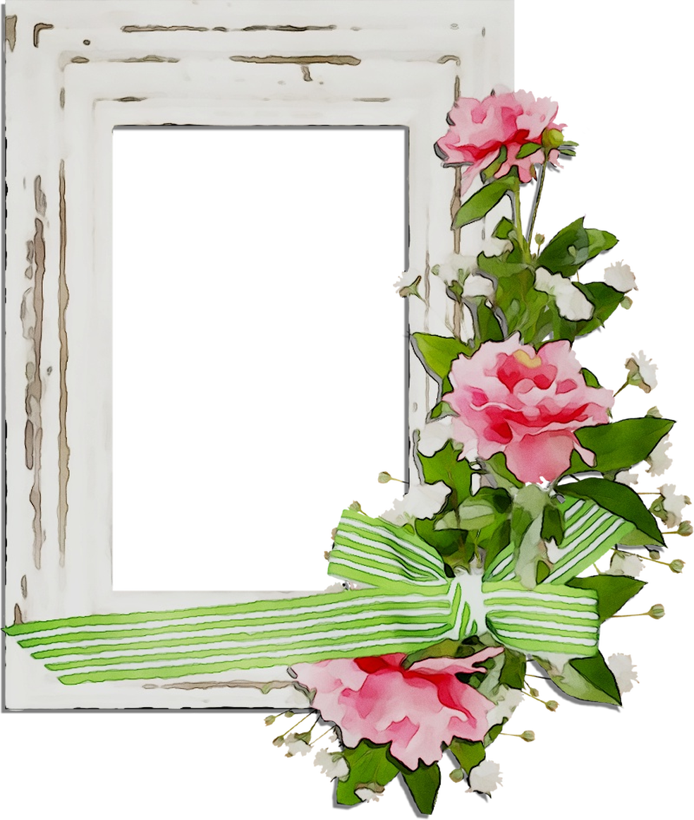 Floral Frame Clipart Pink Roses