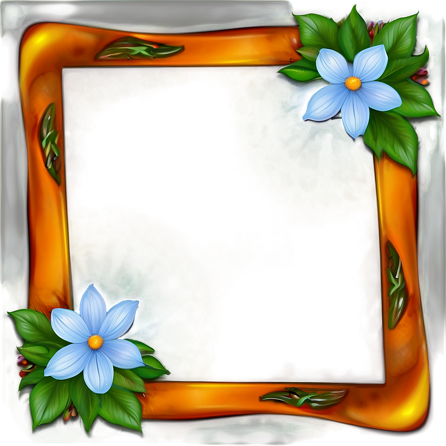 Floral Frame Design Png 73